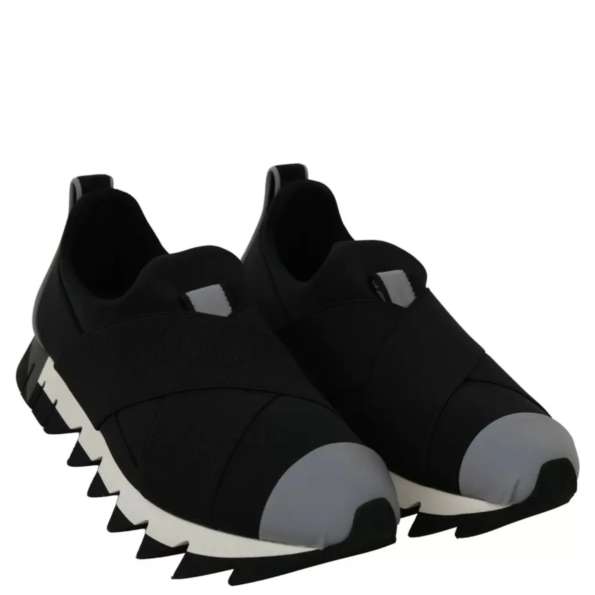 Black Shark Neoprene Stretch Sneakers Shoes