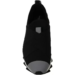 Black Shark Neoprene Stretch Sneakers Shoes