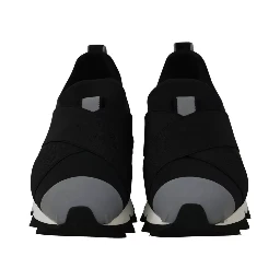 Black Shark Neoprene Stretch Sneakers Shoes