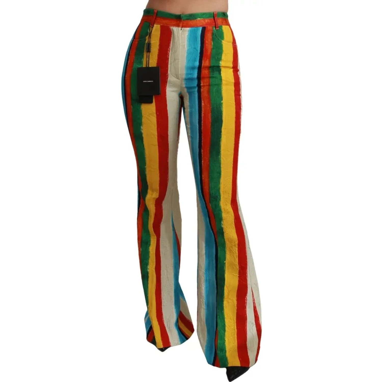 Multicolor Flared Riga Pittorica Pants
