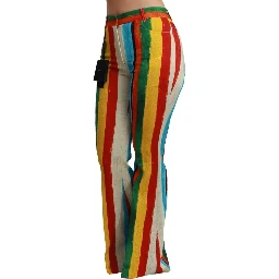 Multicolor Flared Riga Pittorica Pants
