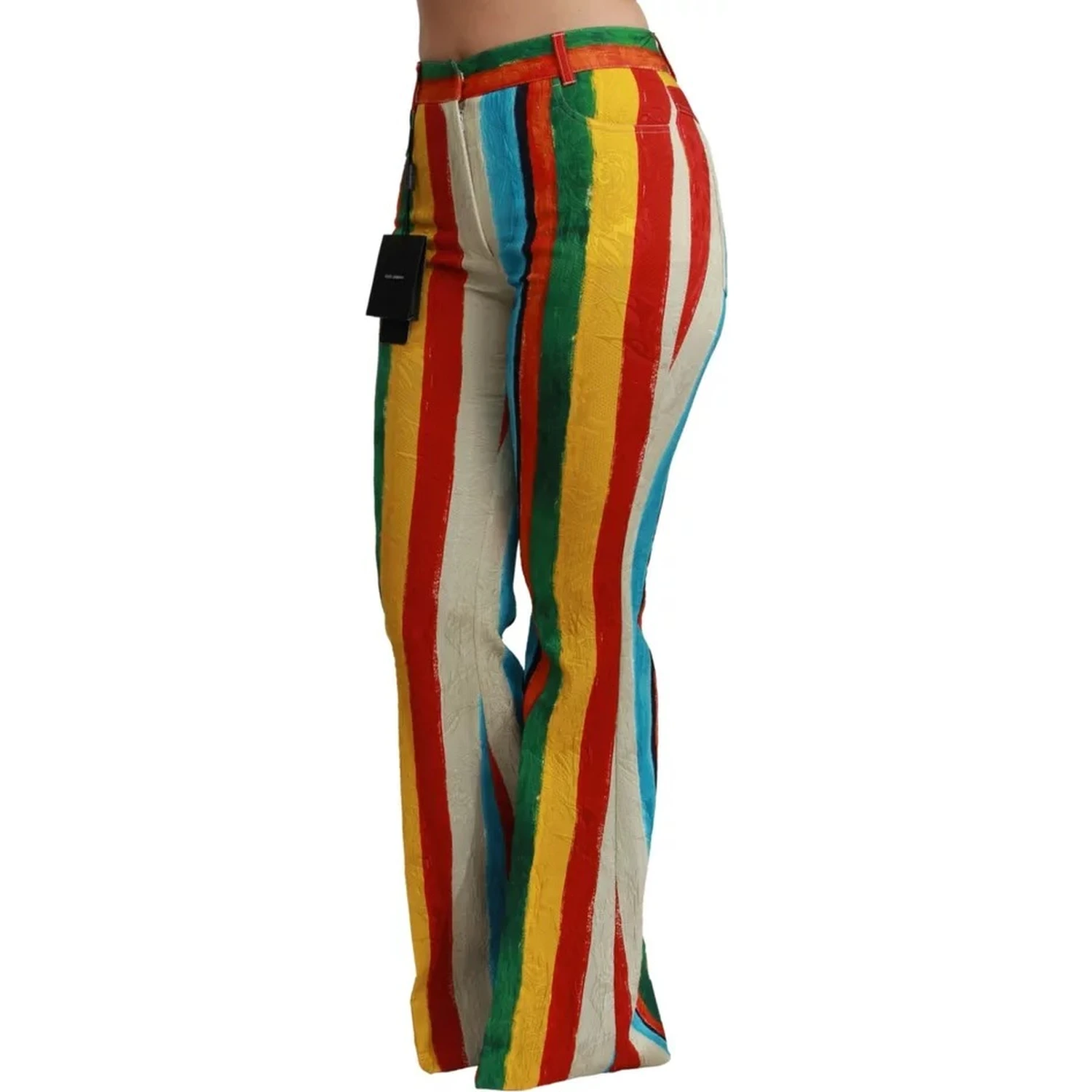 Multicolor Flared Riga Pittorica Pants