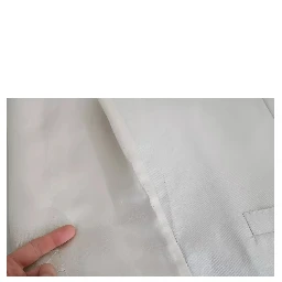 Off-White Cotton Silk Formal Coat Vest