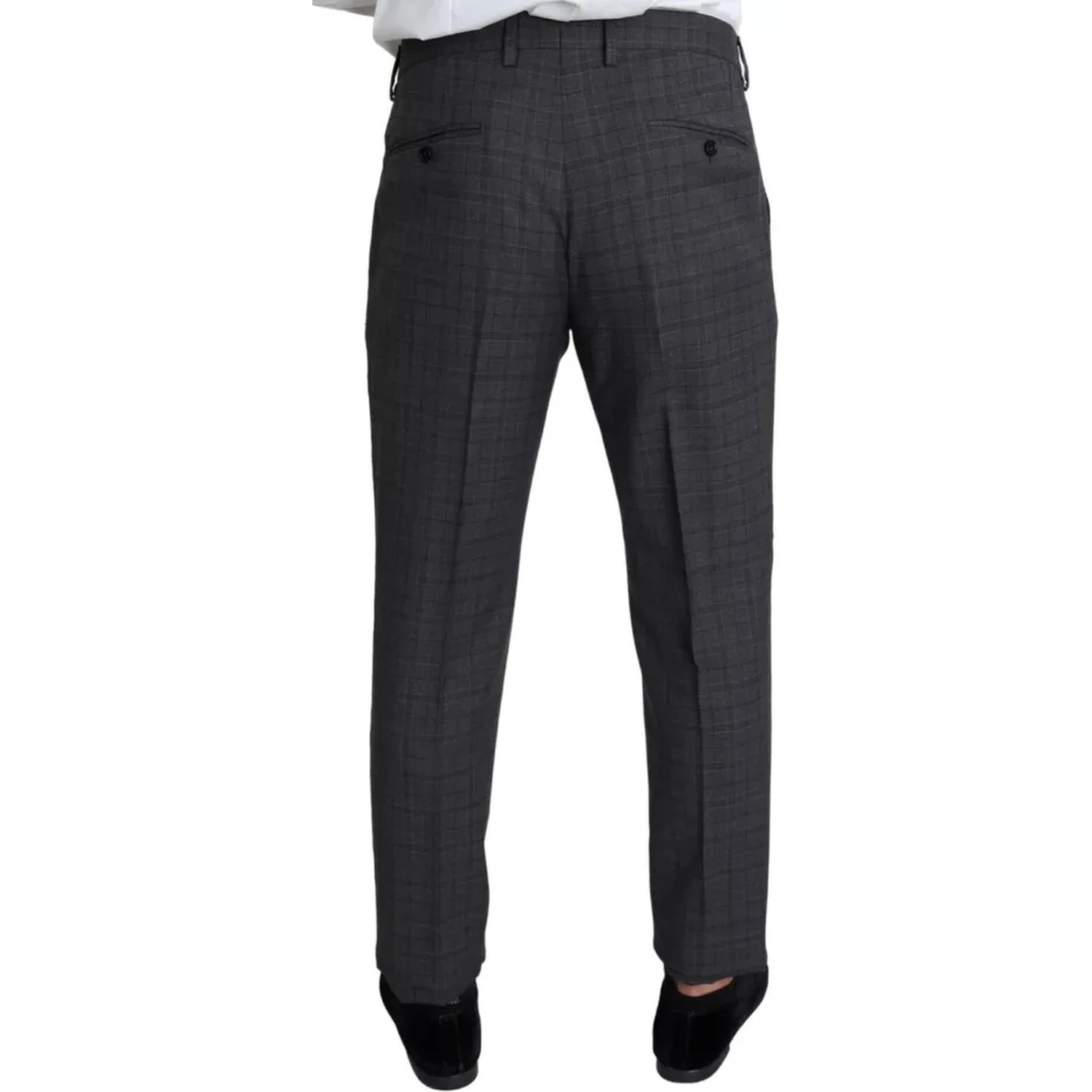Gray Wool Men Formal 2 Piece MARTINI Suit