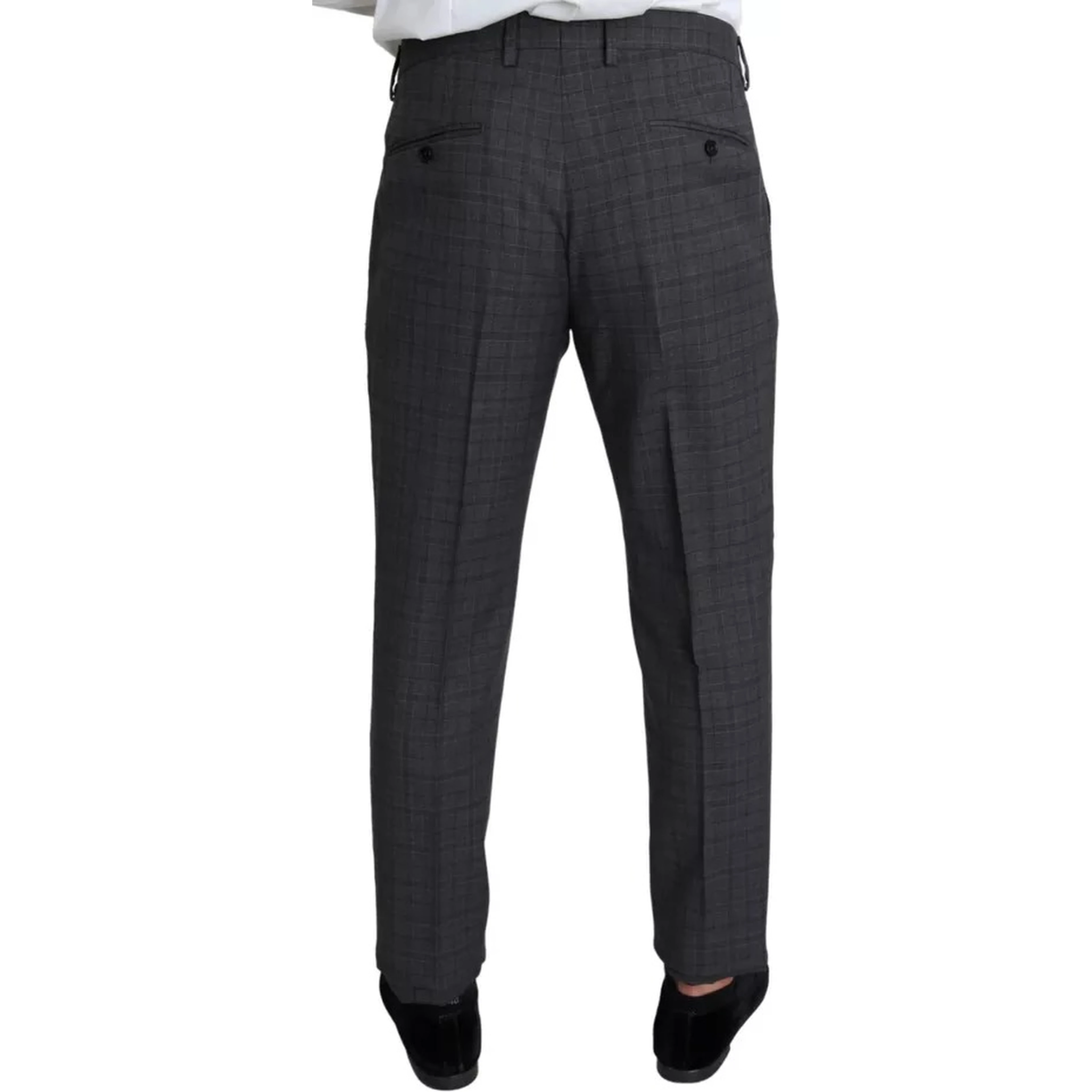 Gray Wool Men Formal 2 Piece MARTINI Suit
