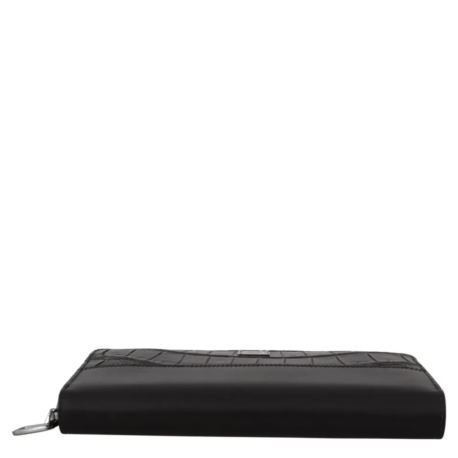 Brown Exotic Leather Zip Around Continental Clutch Wallet