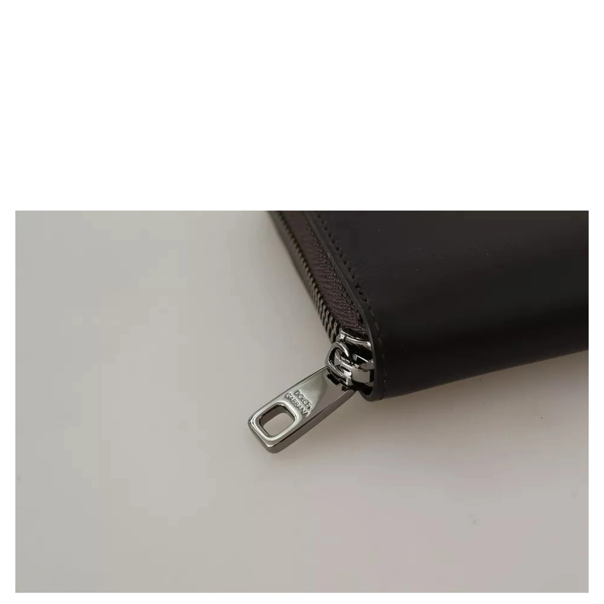 Brown Exotic Leather Zip Around Continental Clutch Wallet