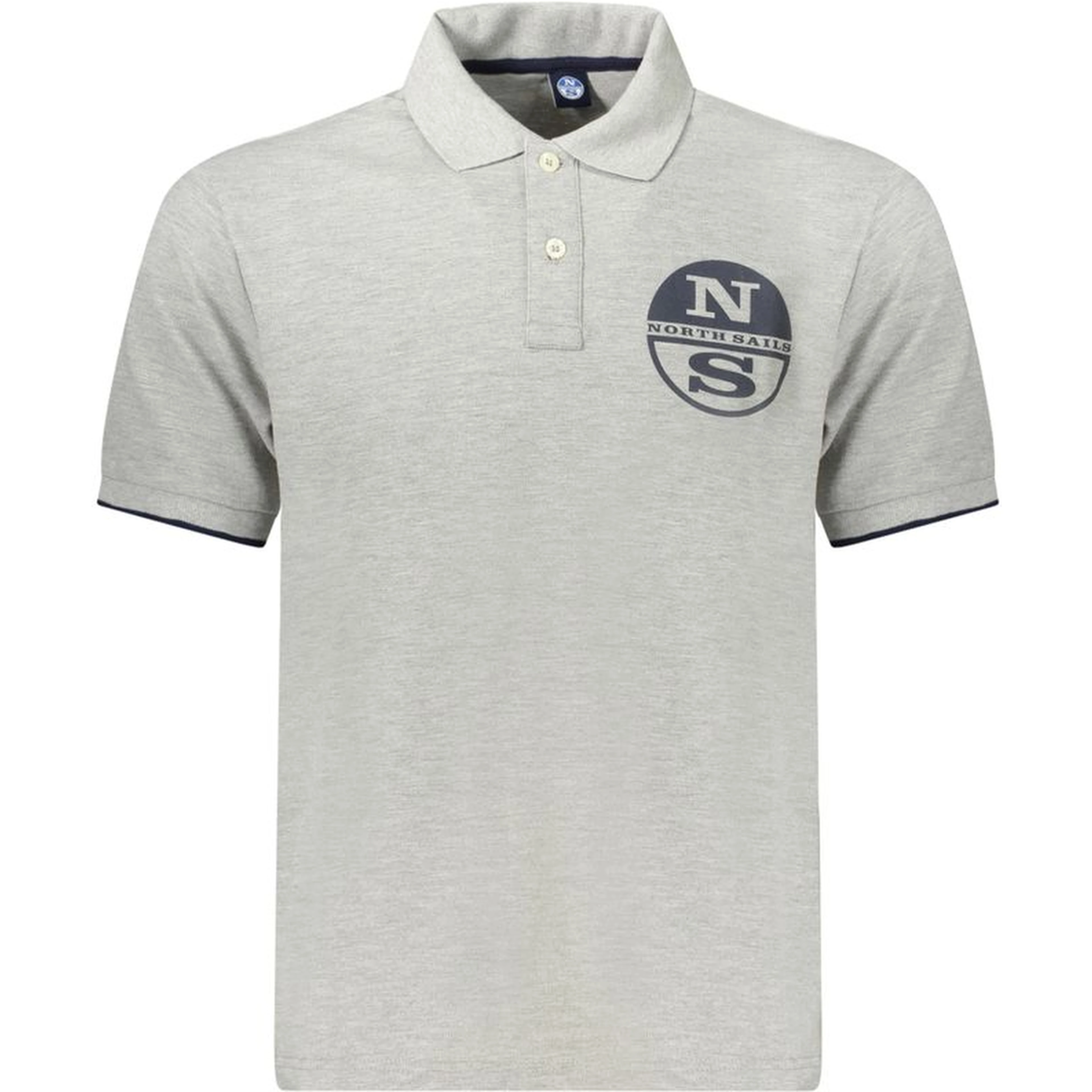 Gray Cotton Polo Shirt