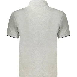 Gray Cotton Polo Shirt