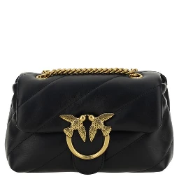 Black Calf Leather Bos Taurus Shoulder Bag
