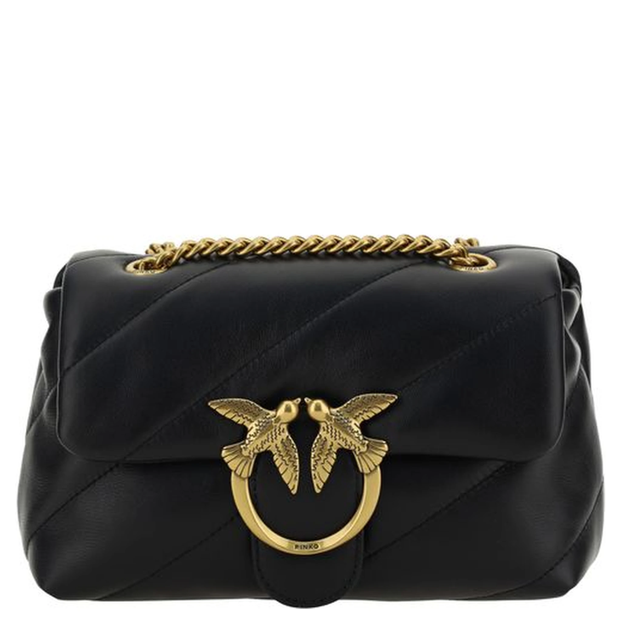 Black Calf Leather Bos Taurus Shoulder Bag