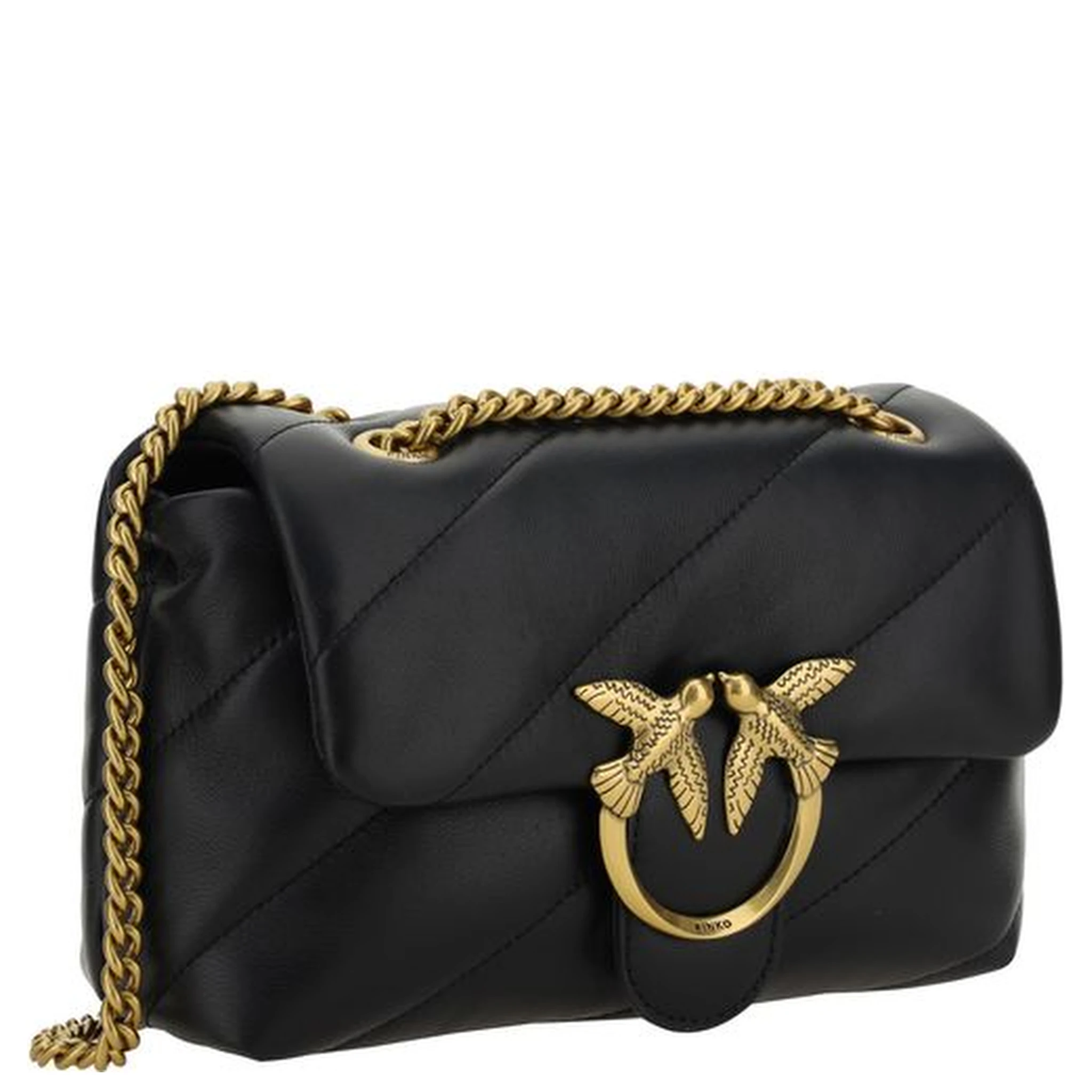 Black Calf Leather Bos Taurus Shoulder Bag