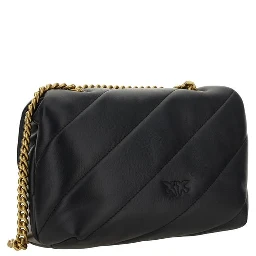 Black Calf Leather Bos Taurus Shoulder Bag