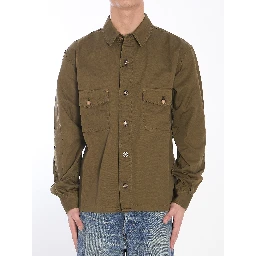 Cotton twill overshirt