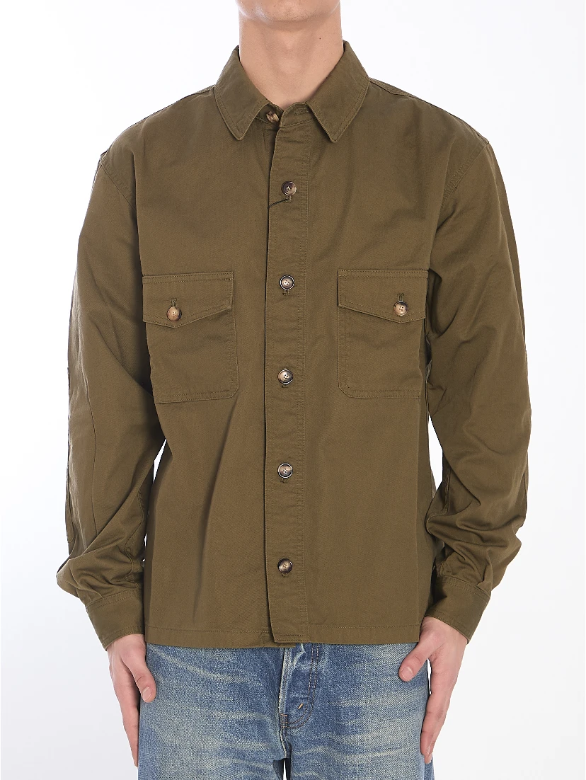 Cotton twill overshirt
