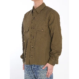Cotton twill overshirt