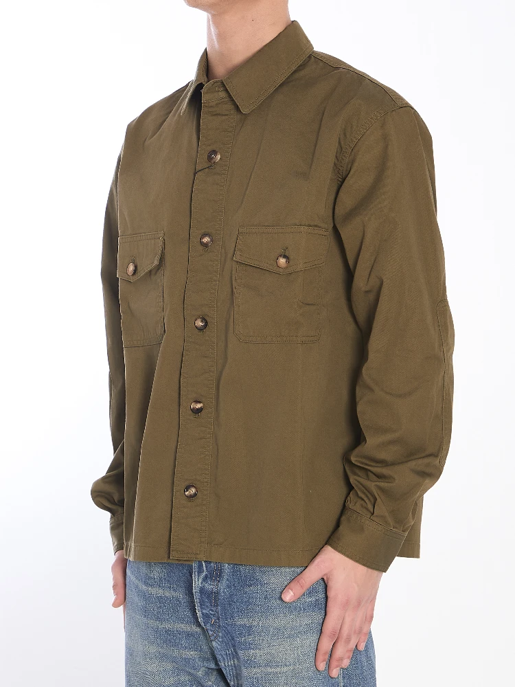Cotton twill overshirt alternative