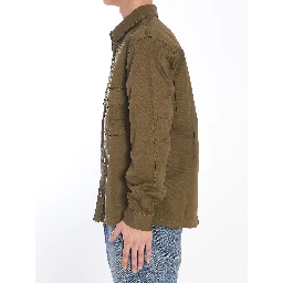 Cotton twill overshirt