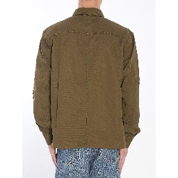 Cotton twill overshirt