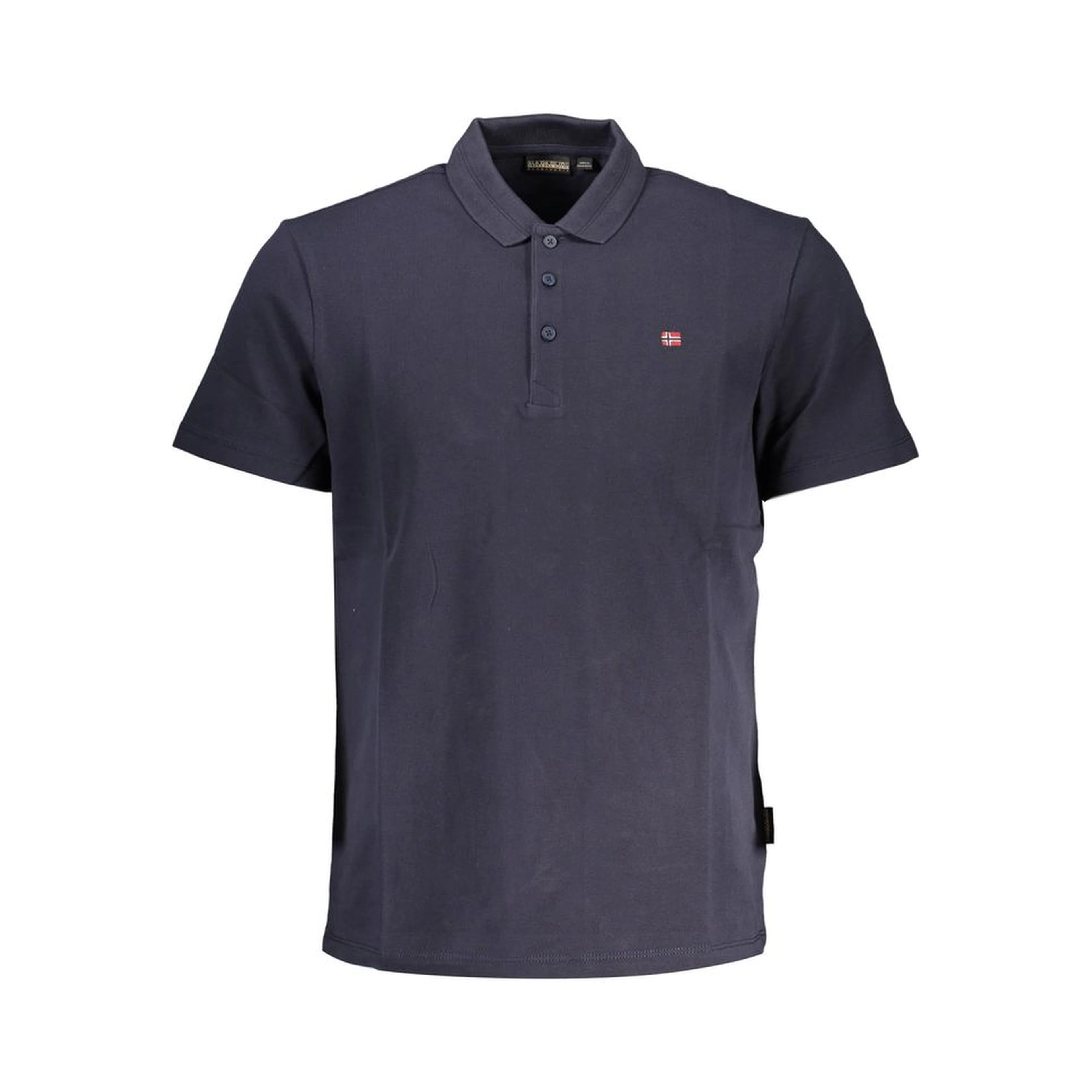 Blue Cotton Polo Shirt