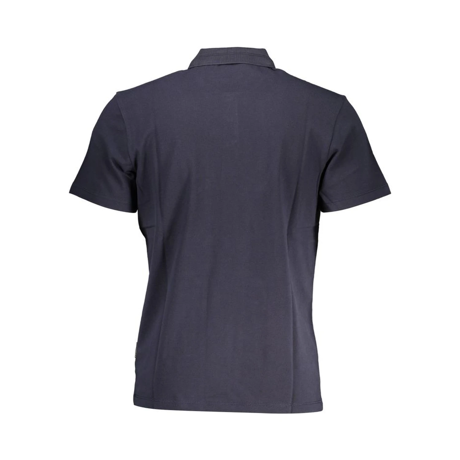 Blue Cotton Polo Shirt