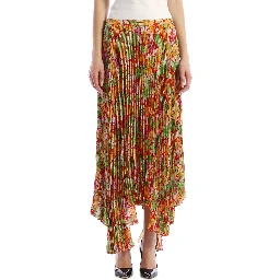 Floral Plissè Skirt