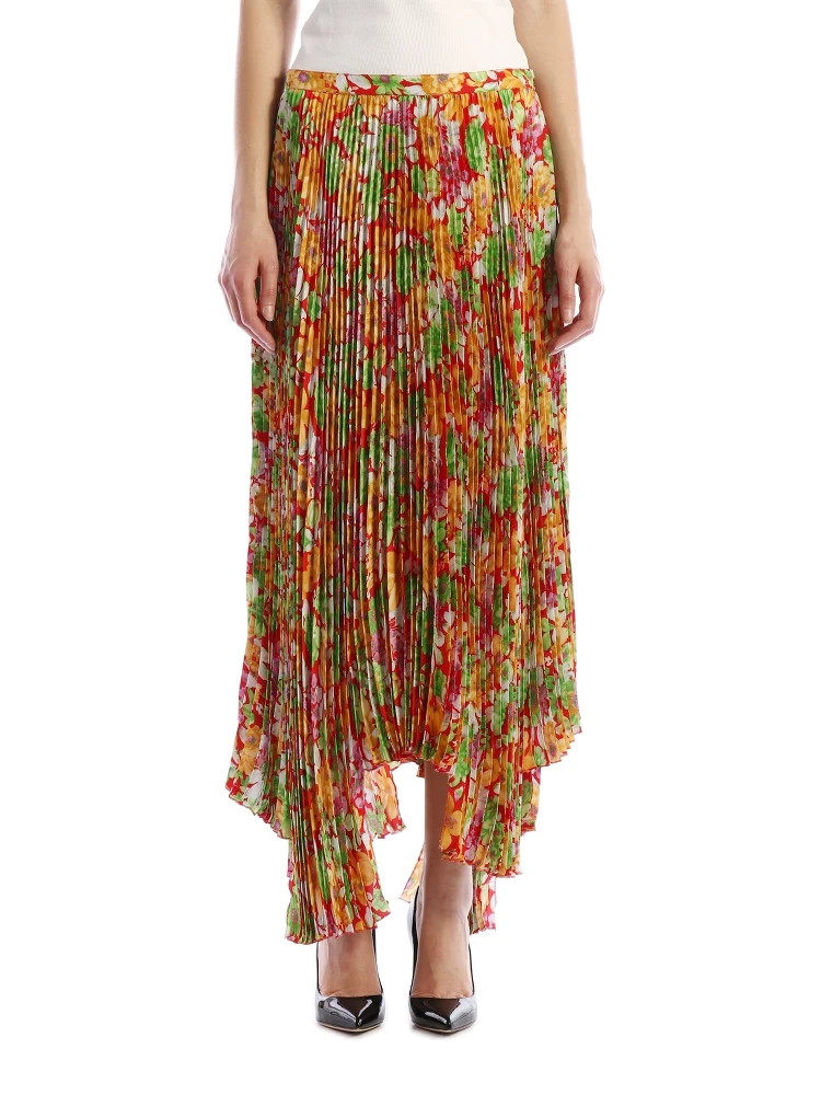 Floral Plissè Skirt