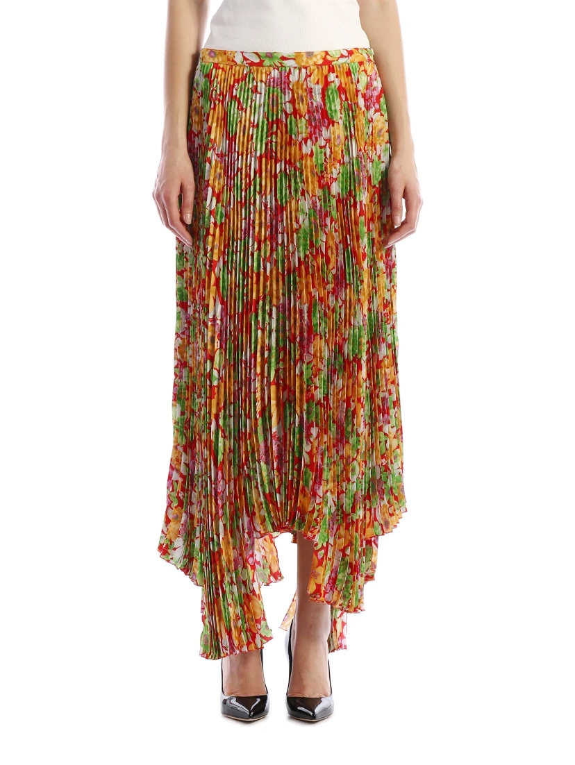 Floral Plissè Skirt