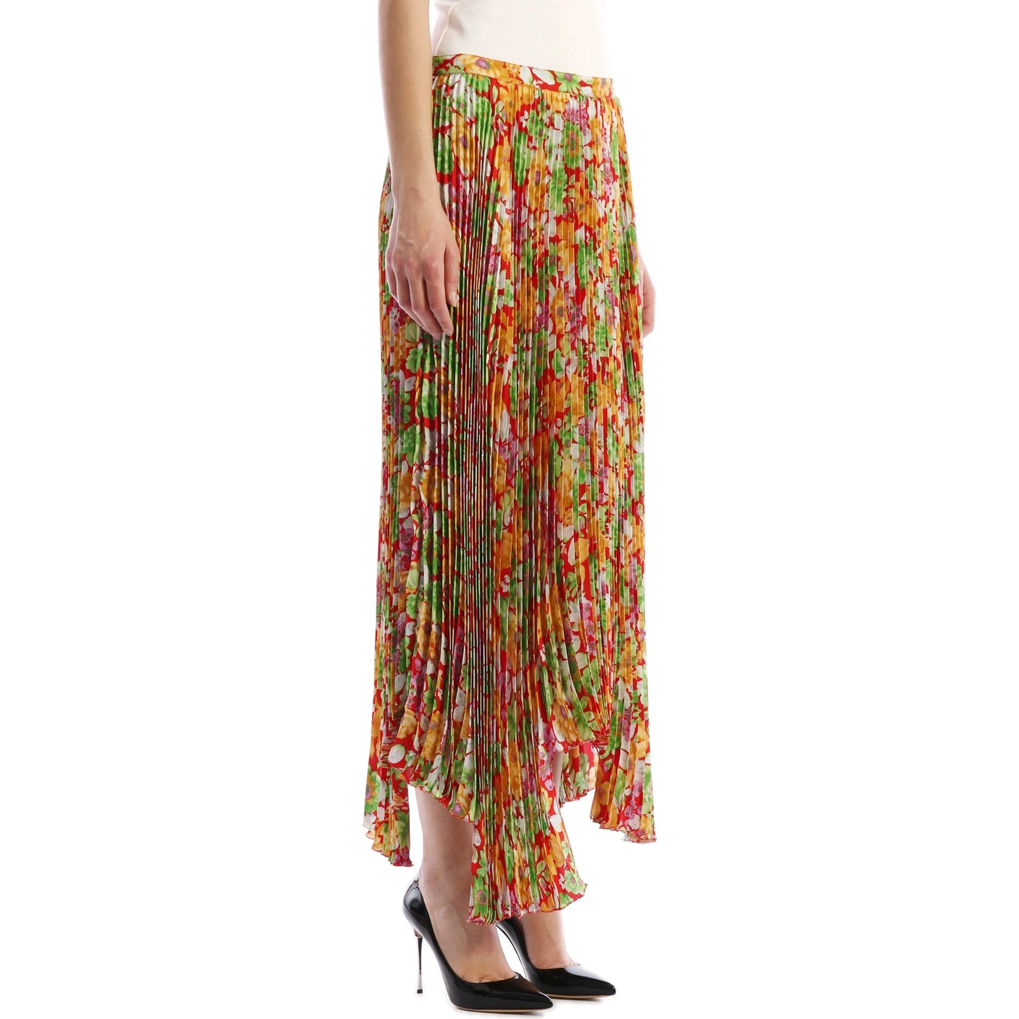 Floral Plissè Skirt