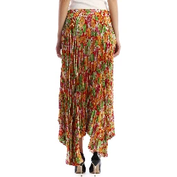 Floral Plissè Skirt