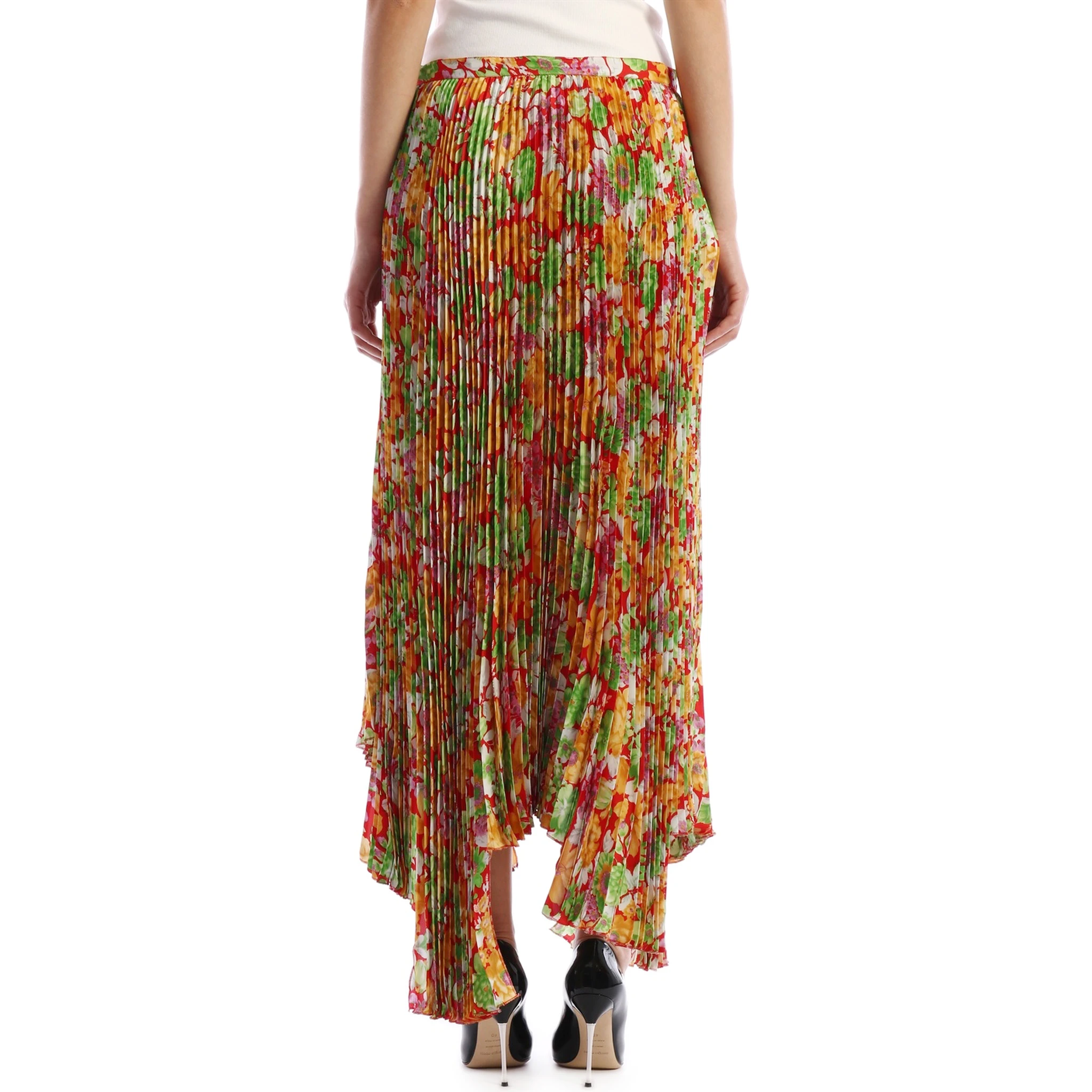 Floral Plissè Skirt