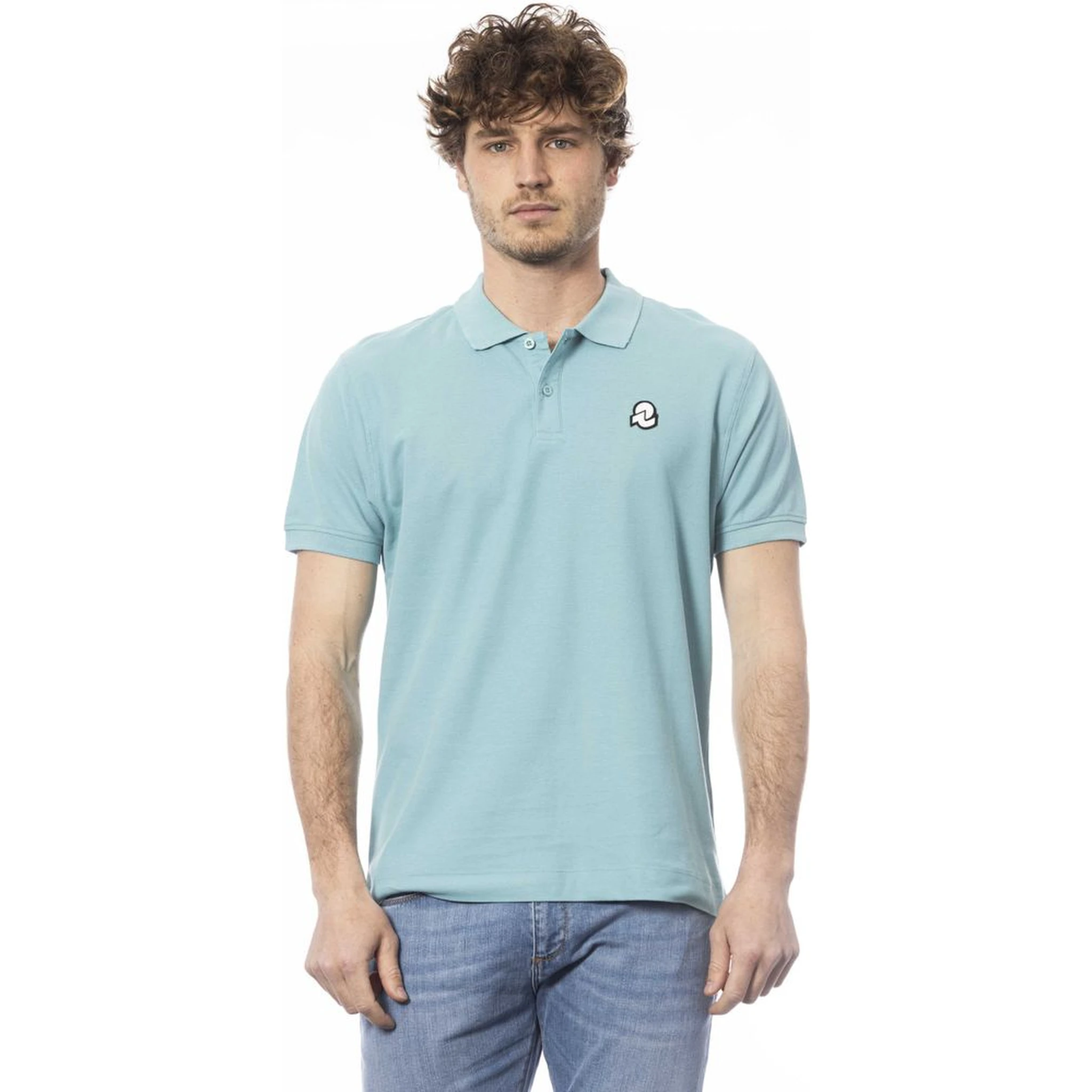 Light Blue Cotton Polo Shirt
