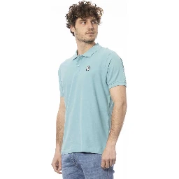 Light Blue Cotton Polo Shirt