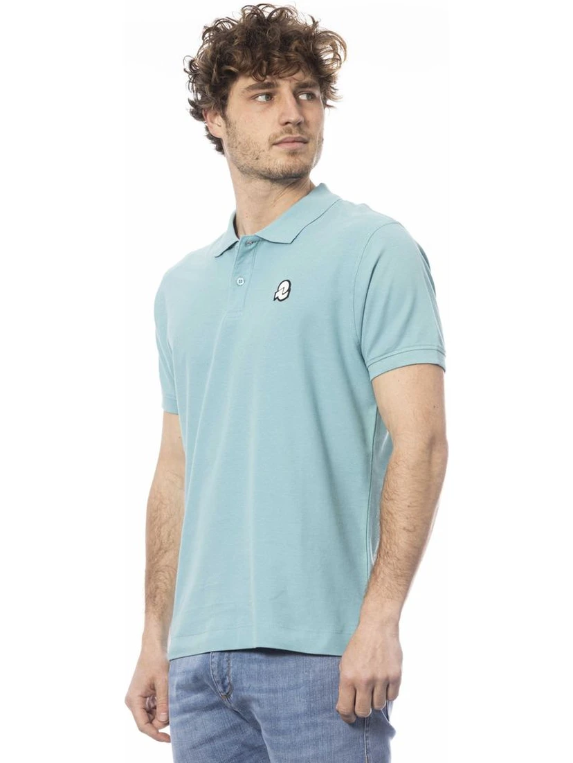 Light Blue Cotton Polo Shirt