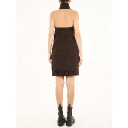Brown one shoulder dress