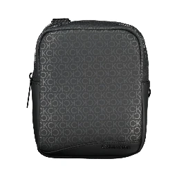 Black Polyester Shoulder Bag