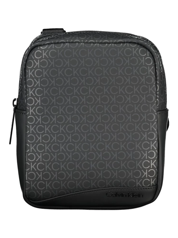 Black Polyester Shoulder Bag