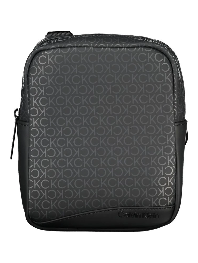 Black Polyester Shoulder Bag