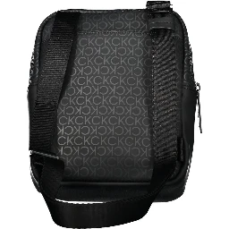 Black Polyester Shoulder Bag