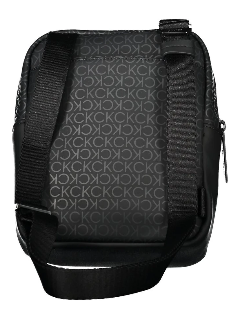 Black Polyester Shoulder Bag