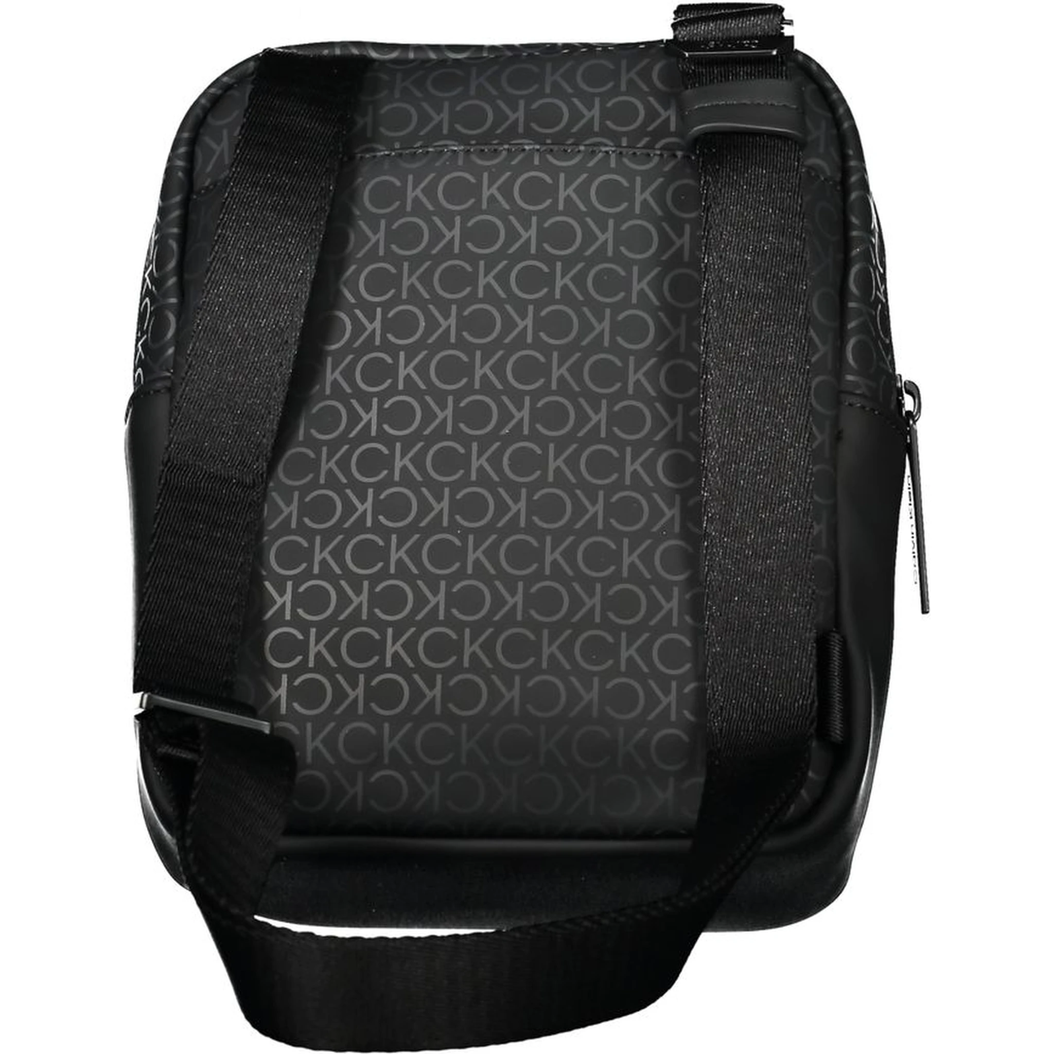 Black Polyester Shoulder Bag