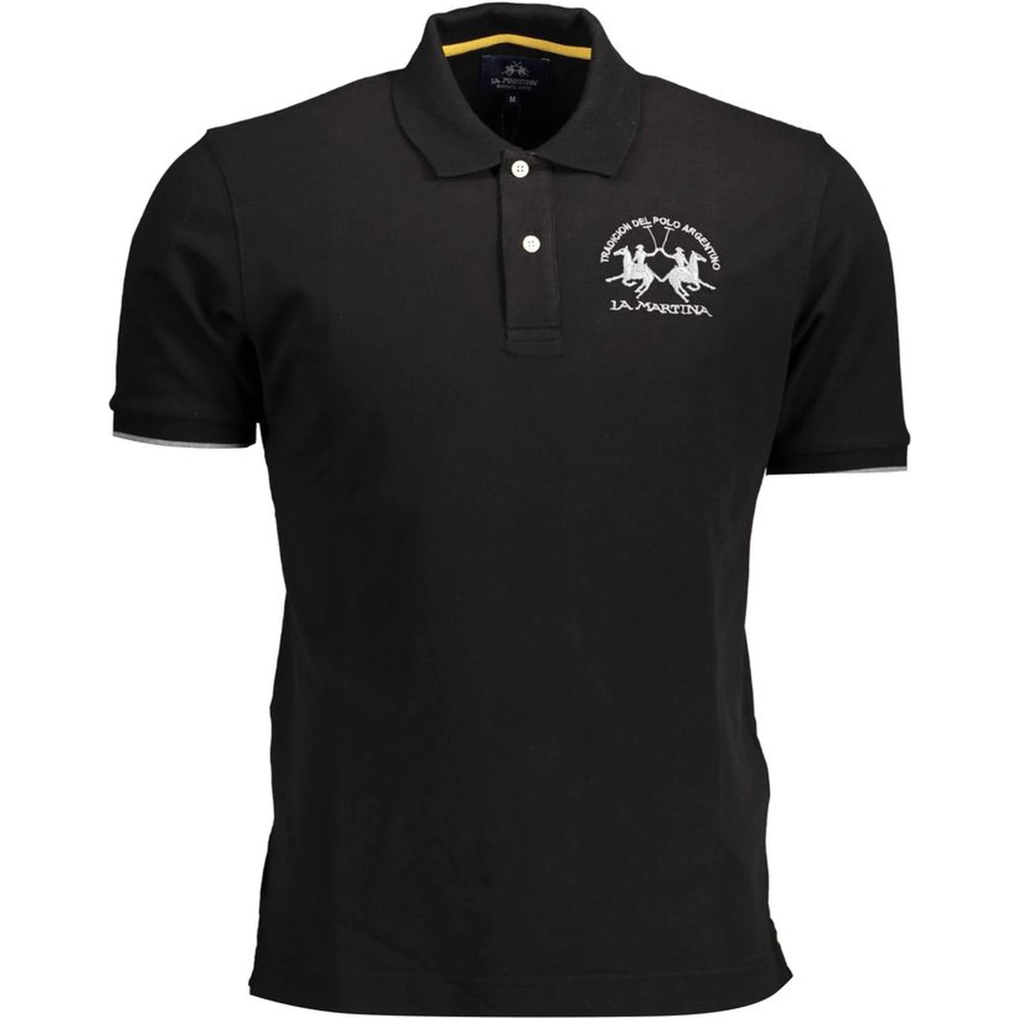 Black Cotton Polo Shirt