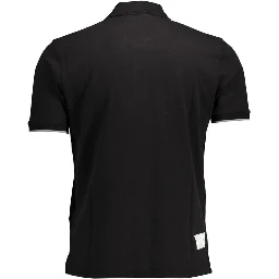 Black Cotton Polo Shirt