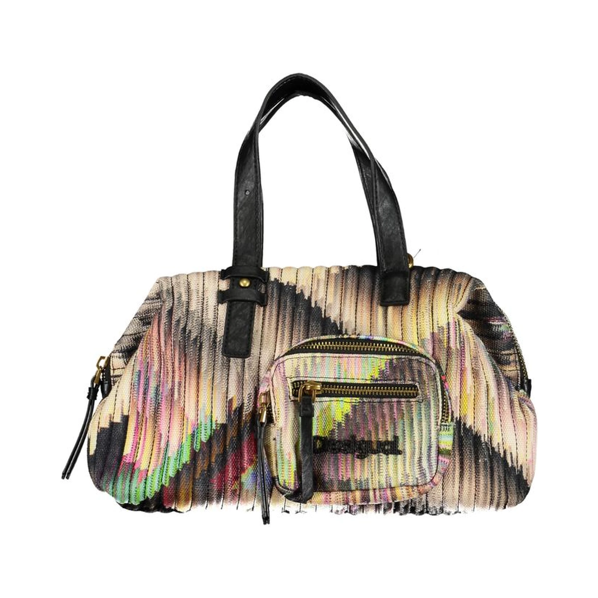 Black Polyester Handbag