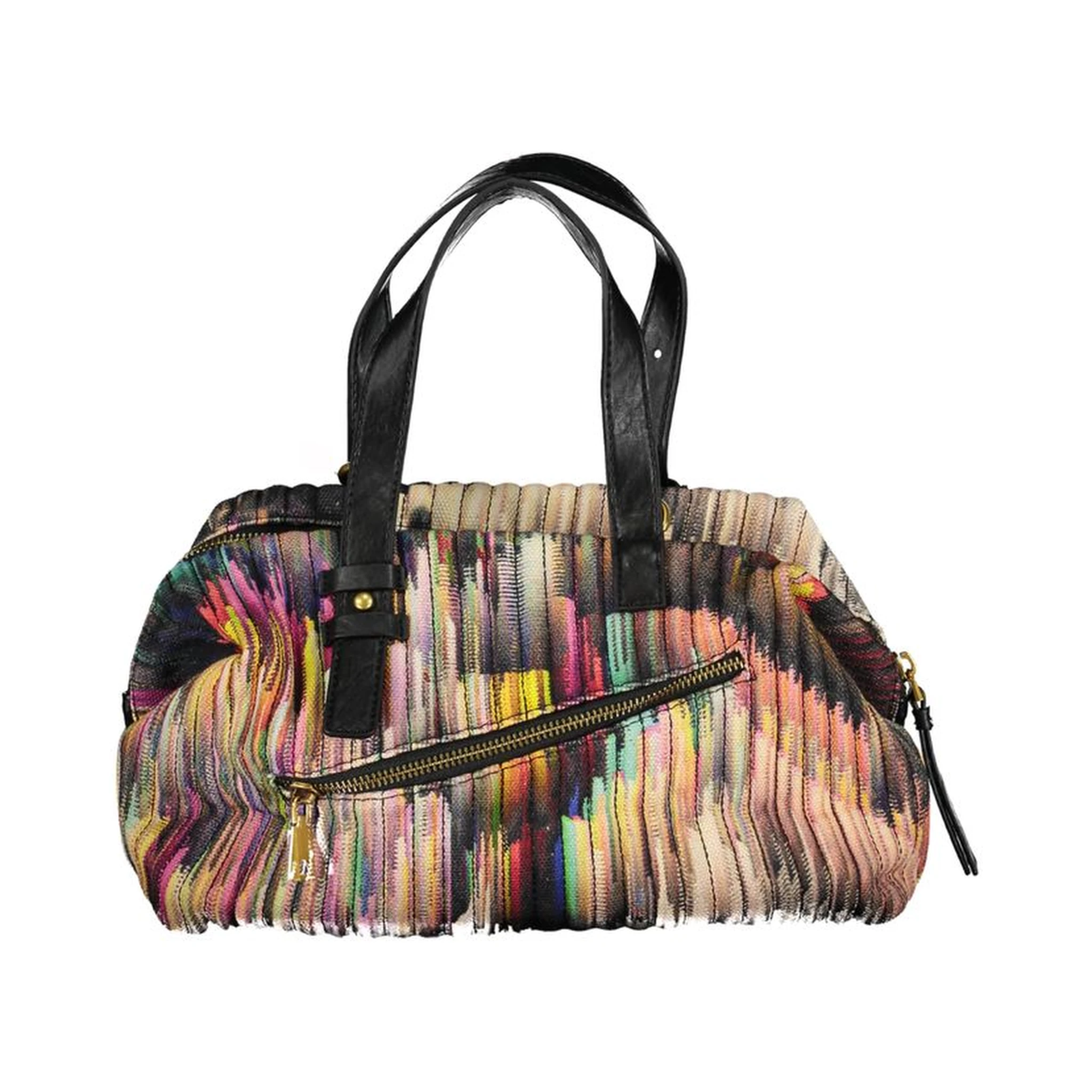 Black Polyester Handbag