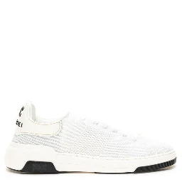 White Leather Athletic Sneakers