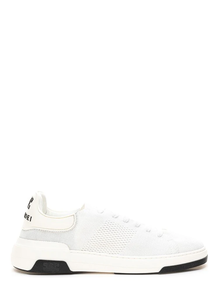 White Leather Athletic Sneakers