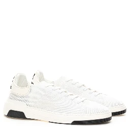 White Leather Athletic Sneakers