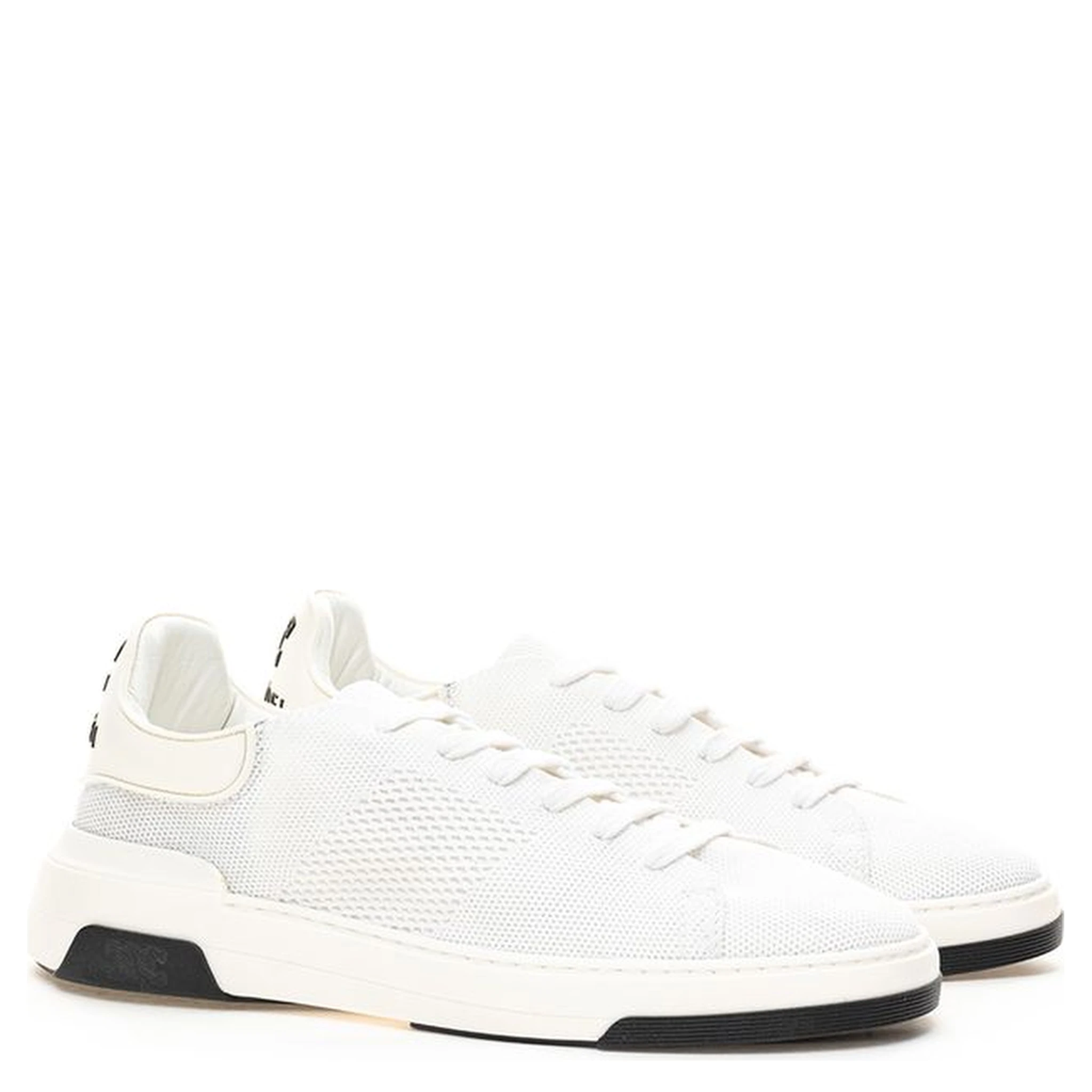 White Leather Athletic Sneakers