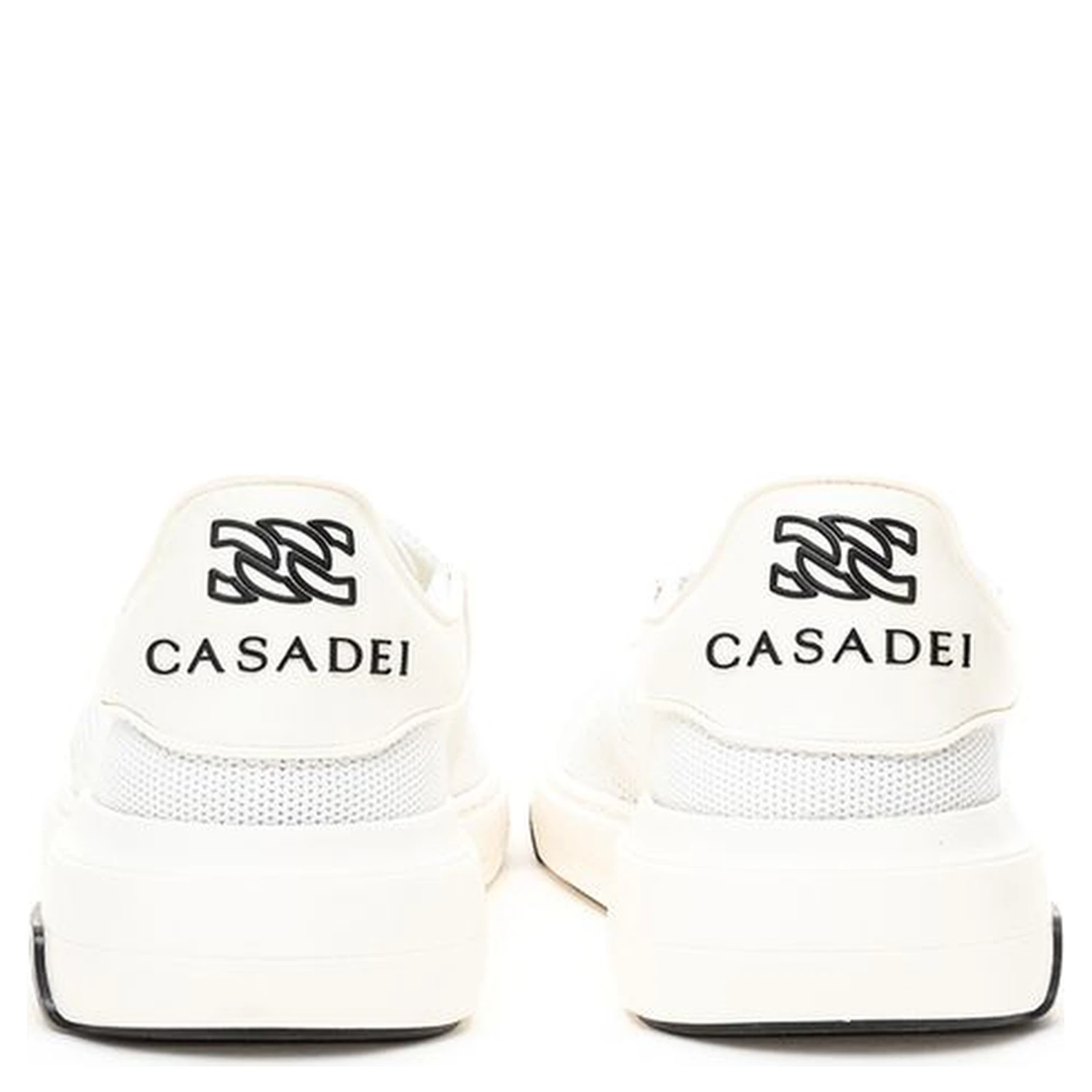 White Leather Athletic Sneakers